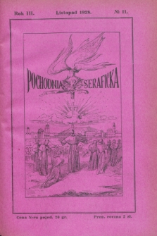 Pochodnia Seraficka. R.3, № 11 (listopad 1928)