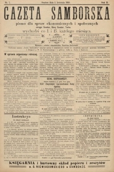 Gazeta Samborska : pismo poświęcone sprawom ekonomicznym i społecznym okręgu: Sambor, Stary Sambor, Turka. 1910, nr 7