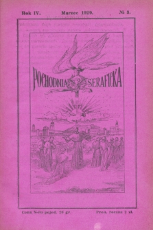 Pochodnia Seraficka. R.4, nr 3 (marzec 1929)