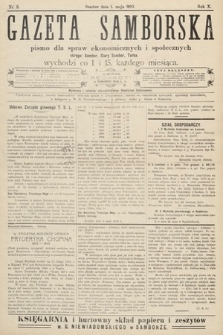 Gazeta Samborska : pismo poświęcone sprawom ekonomicznym i społecznym okręgu: Sambor, Stary Sambor, Turka. 1910, nr 9