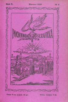 Pochodnia Seraficka : Organ III Zakonu i Stow. Franc. Kruc. Misyjnej. R.10, № 3 (marzec 1935)