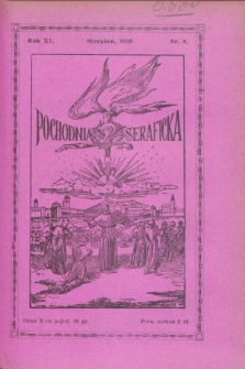 Pochodnia Seraficka : Organ III Zakonu i Stow. Franciszk. Krucjaty Misyjnej. R.11, nr 8 (sierpień 1936)