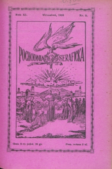 Pochodnia Seraficka : Organ III Zakonu i Stow. Franciszk. Krucjaty Misyjnej. R.11, nr 9 (wrzesień 1936)