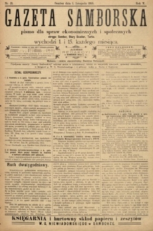 Gazeta Samborska : pismo poświęcone sprawom ekonomicznym i społecznym okręgu: Sambor, Stary Sambor, Turka. 1910, nr 21