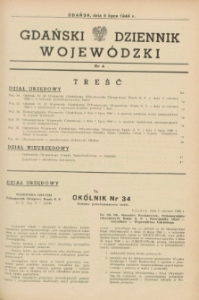 Gdański Dziennik Wojewódzki. 1946, nr 4 (5 lipca)