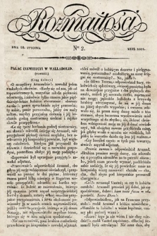 Rozmaitości : pismo dodatkowe do Gazety Lwowskiej. 1835, nr 2