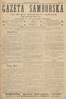 Gazeta Samborska : pismo poświęcone sprawom ekonomicznym i społecznym okręgu: Sambor, Stary Sambor, Turka. 1911, nr 3