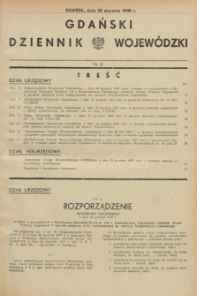 Gdański Dziennik Wojewódzki. 1948, nr 2 (20 stycznia)