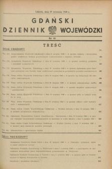 Gdański Dziennik Wojewódzki. 1948, nr 18 (25 września)