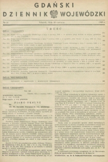Gdański Dziennik Wojewódzki. 1949, nr 11 (10 czerwca)