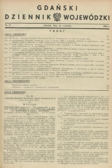 Gdański Dziennik Wojewódzki. 1949, nr 17 (10 września)