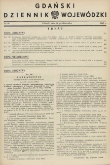 Gdański Dziennik Wojewódzki. 1949, nr 19 (10 października)