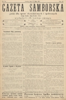 Gazeta Samborska : pismo poświęcone sprawom ekonomicznym i społecznym okręgu: Sambor, Stary Sambor, Turka. 1911, nr 10