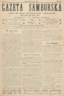 Gazeta Samborska : pismo poświęcone sprawom ekonomicznym i społecznym okręgu: Sambor, Stary Sambor, Turka. 1911, nr 13