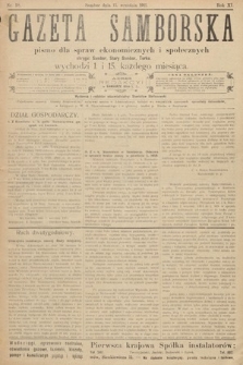 Gazeta Samborska : pismo poświęcone sprawom ekonomicznym i społecznym okręgu: Sambor, Stary Sambor, Turka. 1911, nr 18