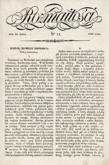 Rozmaitości : pismo dodatkowe do Gazety Lwowskiej. 1835, nr 11