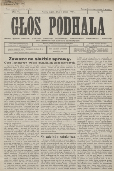 Głos Podhala : aktualny tygodnik powiatów: gorlickiego, jasielskiego, limanowskiego, nowosądeckiego, nowotarskiego i żywieckiego. 1934, nr 19