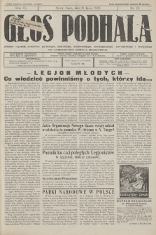 Głos Podhala : aktualny tygodnik powiatów: gorlickiego, jasielskiego, limanowskiego, nowosądeckiego, nowotarskiego i żywieckiego. 1934, nr 29