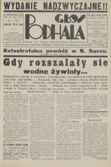 Głos Podhala : aktualny tygodnik powiatów: gorlickiego, jasielskiego, limanowskiego, nowosądeckiego, nowotarskiego i żywieckiego. 1934, nr 30