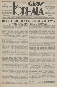 Głos Podhala : aktualny tygodnik powiatów: gorlickiego, jasielskiego, limanowskiego, nowosądeckiego, nowotarskiego i żywieckiego. 1934, nr 50