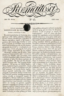 Rozmaitości : pismo dodatkowe do Gazety Lwowskiej. 1835, nr 13