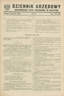 Dziennik Urzędowy Wojewódzkiej Rady Narodowej w Olsztynie. 1950, nr 23 (5 grudnia)