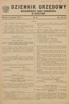Dziennik Urzędowy Wojewódzkiej Rady Narodowej w Olsztynie. 1957, nr 8 (6 grudnia)