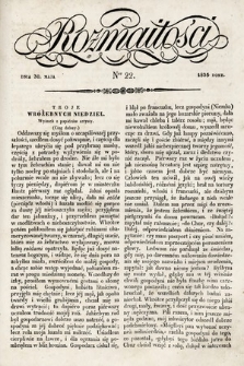 Rozmaitości : pismo dodatkowe do Gazety Lwowskiej. 1835, nr 22