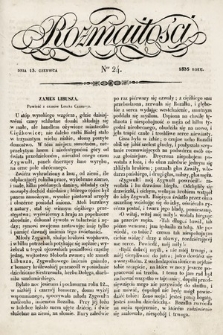 Rozmaitości : pismo dodatkowe do Gazety Lwowskiej. 1835, nr 24