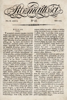 Rozmaitości : pismo dodatkowe do Gazety Lwowskiej. 1835, nr 25