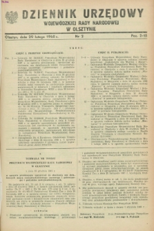 Dziennik Urzędowy Wojewódzkiej Rady Narodowej w Olsztynie. 1968, nr 2 (29 lutego)