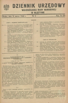 Dziennik Urzędowy Wojewódzkiej Rady Narodowej w Olsztynie. 1968, nr 3 (15 marca)
