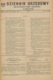 Dziennik Urzędowy Wojewódzkiej Rady Narodowej w Olsztynie. 1968, nr 5 (10 czerwca)