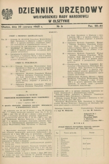 Dziennik Urzędowy Wojewódzkiej Rady Narodowej w Olsztynie. 1968, nr 6 (30 czerwca)