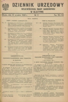 Dziennik Urzędowy Wojewódzkiej Rady Narodowej w Olsztynie. 1968, nr 11 (25 września)