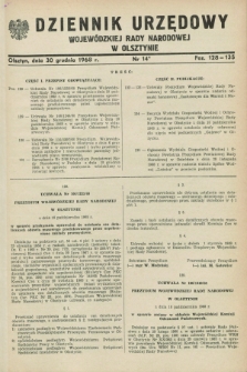 Dziennik Urzędowy Wojewódzkiej Rady Narodowej w Olsztynie. 1968, nr 14 (30 grudnia)