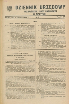 Dziennik Urzędowy Wojewódzkiej Rady Narodowej w Olsztynie. 1969, nr 5 (3 czerwca)