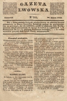 Gazeta Lwowska. 1845, nr 34