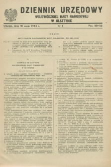 Dziennik Urzędowy Wojewódzkiej Rady Narodowej w Olsztynie. 1973, nr 5 (10 maja)