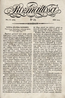 Rozmaitości : pismo dodatkowe do Gazety Lwowskiej. 1835, nr 29