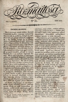 Rozmaitości : pismo dodatkowe do Gazety Lwowskiej. 1835, nr 31
