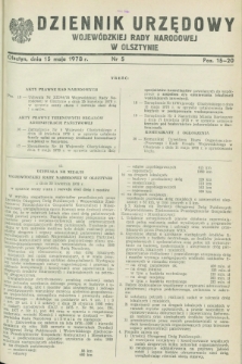 Dziennik Urzędowy Wojewódzkiej Rady Narodowej w Olsztynie. 1978, nr 5 (15 maja)