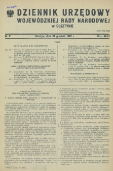 Dziennik Urzędowy Wojewódzkiej Rady Narodowej w Olsztynie. 1983, nr 8 (31 grudnia)