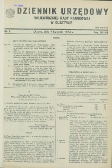 Dziennik Urzędowy Wojewódzkiej Rady Narodowej w Olsztynie. 1984, nr 3 (7 kwietnia)