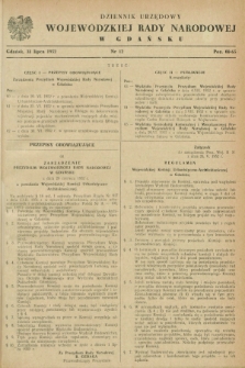 Dziennik Urzędowy Wojewódzkiej Rady Narodowej w Gdańsku. 1952, nr 12 (31 lipca)