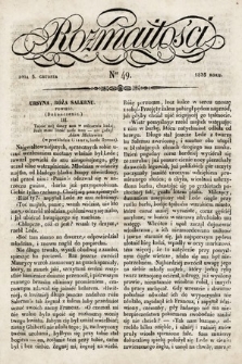 Rozmaitości : pismo dodatkowe do Gazety Lwowskiej. 1835, nr 49
