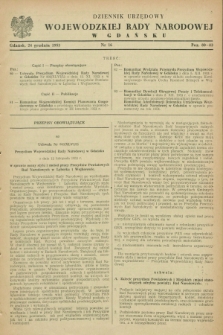 Dziennik Urzędowy Wojewódzkiej Rady Narodowej w Gdańsku. 1953, nr 16 (24 grudnia)