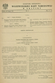 Dziennik Urzędowy Wojewódzkiej Rady Narodowej w Gdańsku. 1954, nr 4 (28 lutego)