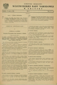 Dziennik Urzędowy Wojewódzkiej Rady Narodowej w Gdańsku. 1954, nr 6 (31 marca)
