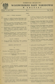Dziennik Urzędowy Wojewódzkiej Rady Narodowej w Gdańsku. 1956, nr 3 (31 marca)
